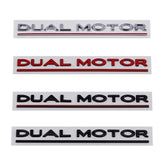 Emblema do porta-malas traseiro decalque 'motor duplo' para Tesla Todos Model 3 anos S X